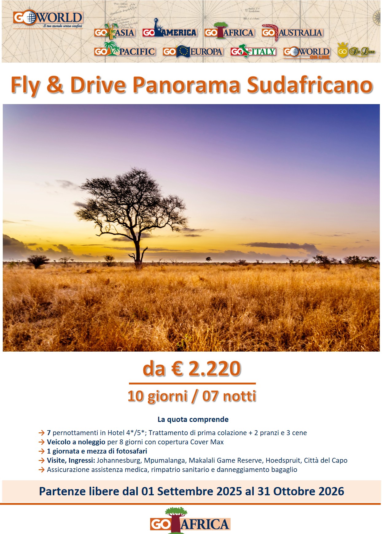 GoAfrica - Vola e guida in sudafrica