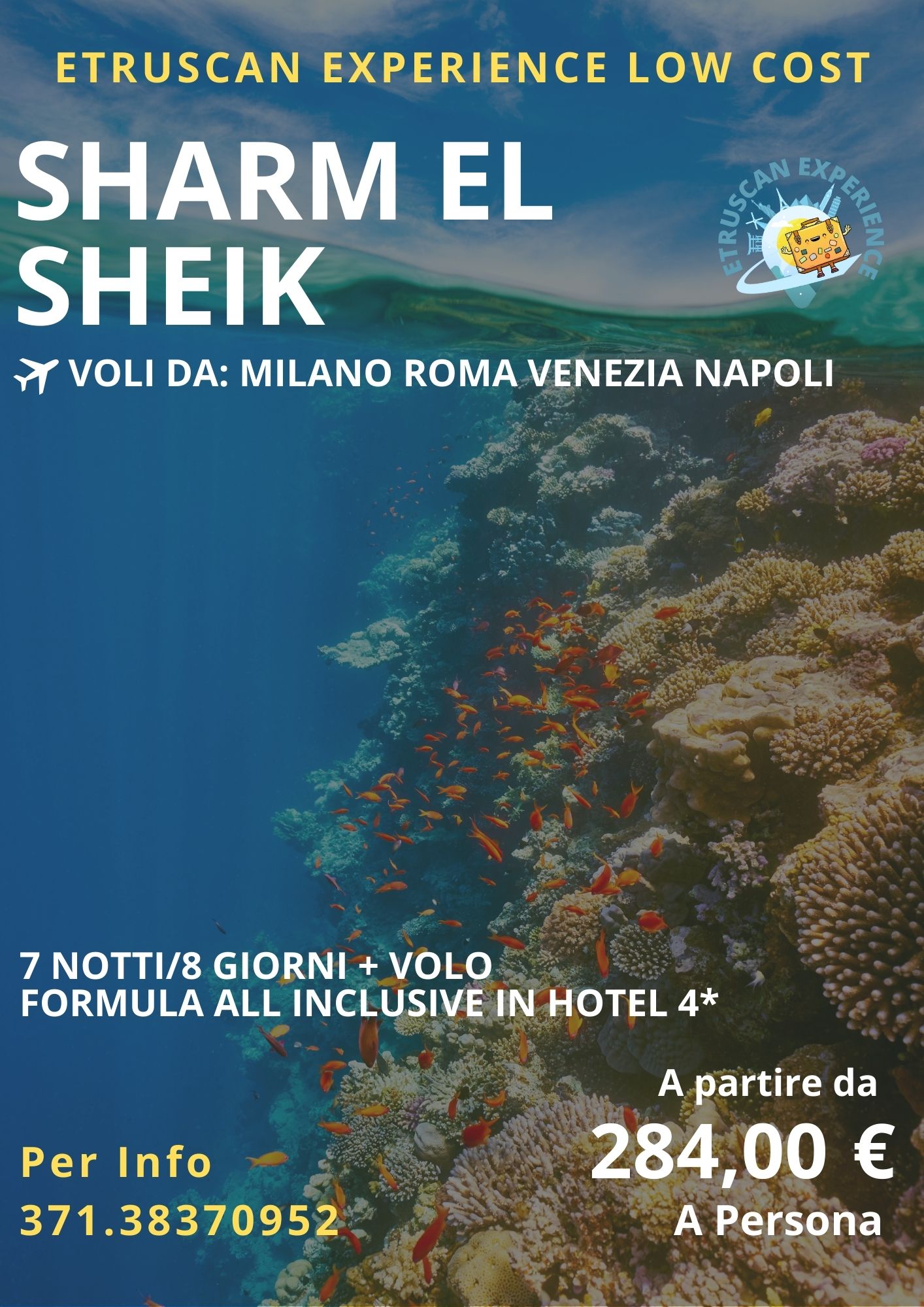 Sharm El Sheik 8gg in 4* con volo