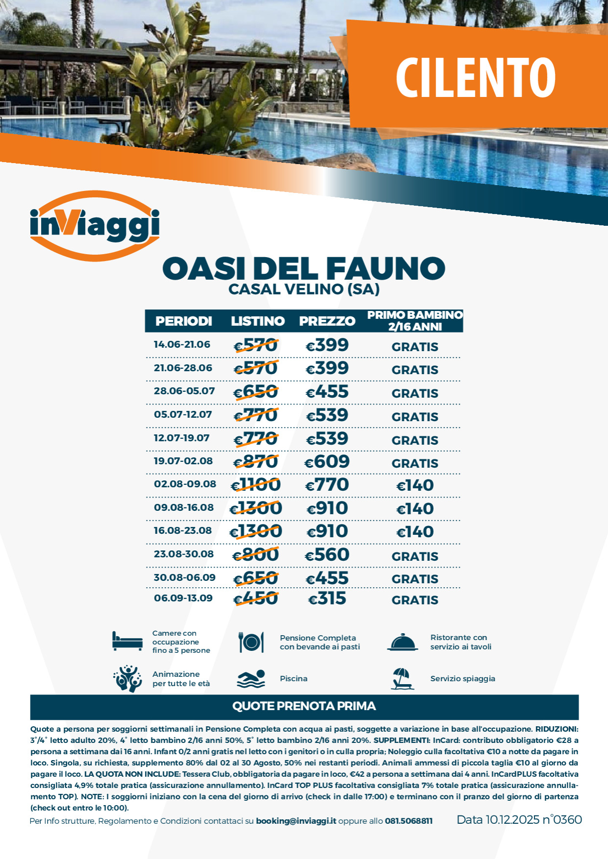 Estate 2026 - Casalvelino - Oasi del Fauno