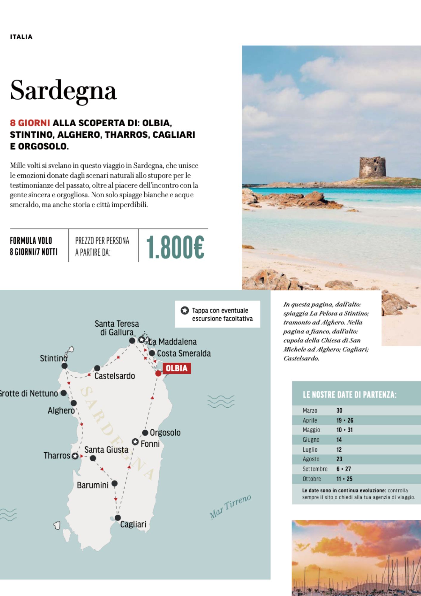 Italia - Sardegna tour