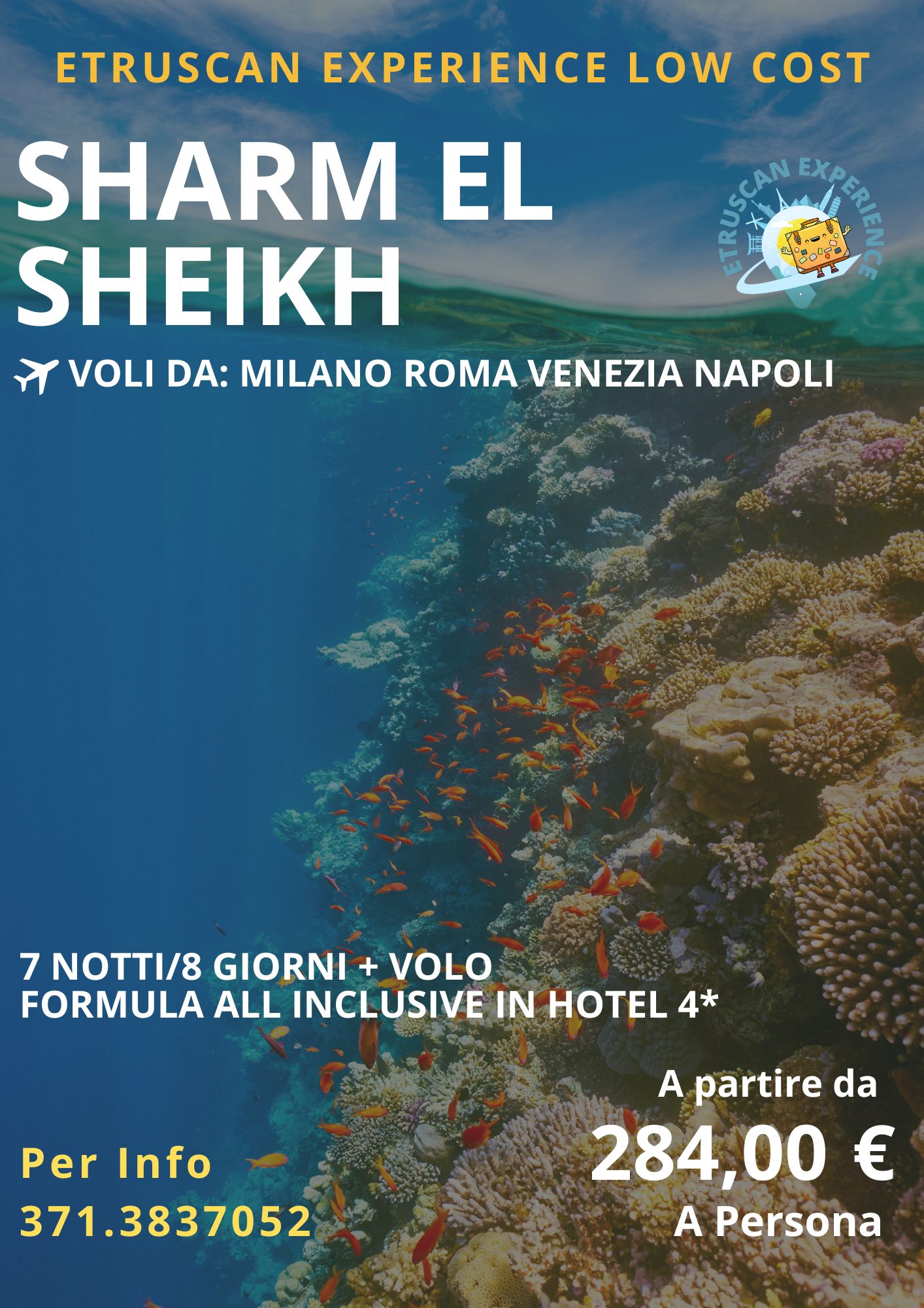 Sharm volo+hotel 4* All Inclusive